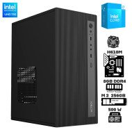 Computadora Escritorio Intel Core i3 14100 + Ram 8Gb + M.2 256Gb + Gabinete 500 Watts