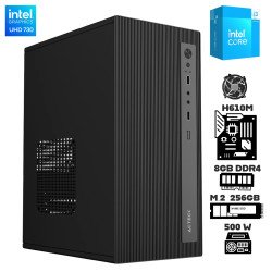 Computadora Escritorio Intel Core i3 14100 + Ram 8Gb + M.2 256Gb + Gabinete 500 Watts