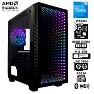 Computadora Escritorio Intel Core i5 12400F + Ram 32Gb DDR4 + M.2 1Tb + Radeon RX 7600 8Gb + Wi-Fi Bluetooth