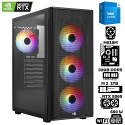 Computadora Escritorio Intel Core i5 14400F + Ram 32Gb DDR5 + M.2 1Tb + RTX 5060 + Wi-Fi