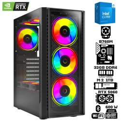 Computadora Escritorio Intel Core i5 14400F + Ram 32Gb DDR4 + M.2 1Tb + RTX 5060 + Wi-Fi Bluetooth