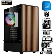 Computadora Escritorio Intel Core i5 14400 + Ram 32Gb DDR4 + M.2 1Tb + RX 9060 XT 8G + Wi-Fi Bluetooth