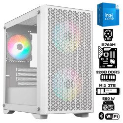 Computadora Escritorio Intel Core i5 14400 + Ram 32Gb DDR5 + M.2 1Tb + Wi-Fi Bluetooth