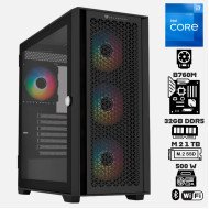 Computadora Escritorio Intel Core i7 12700 + Ram 32Gb DDR5 + M.2 1Tb + Wi-Fi & Bluetooth + Gabinete 4 Ventiladores