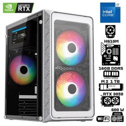 Computadora Escritorio Intel Core i7 14700F + Ram 16Gb DDR5 + M.2 1Tb + Geforce RTX 3050 + WI-FI