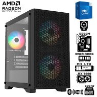 Computadora Escritorio Intel Core i7 14700F + Ram 32Gb + M.2 1Tb + RX 7600 8GB + WI-FI + Bluetooth