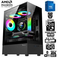 Computadora Escritorio Intel Core i7 14700F + Ram 32Gb DDR5 + M.2 1Tb + RX 7600 8GB + WI-FI + Bluetooth