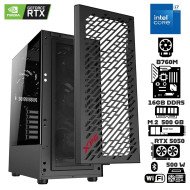 Computadora Escritorio Intel Core i7 14700KF + Ram 16Gb DDR5 + M.2 500Gb + RTX 5050 + Wi-Fi Bluetooth