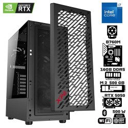 Computadora Escritorio Intel Core i7 14700KF + Ram 16Gb DDR5 + M.2 500Gb + RTX 5050 + Wi-Fi Bluetooth