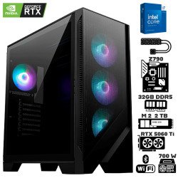 Computadora Escritorio Intel Core i7 14700KF + Ram 32Gb DDR5 + M.2 2Tb + RTX 5060 Ti 16Gb + Wi-Fi Bluetooth