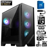 Computadora Escritorio Intel Core i7 14700KF + Ram 32Gb DDR5 + M.2 2Tb + RX 9060 XT 16GB + Wi-Fi Bluetooth