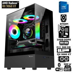 Computadora Escritorio Intel Core i7 14700KF + Ram 16Gb DDR5 + M.2 500Gb + RX 9060 XT + Wi-Fi Bluetooth