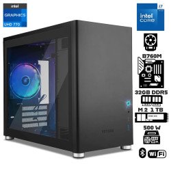 Computadora Escritorio Intel Core i7 14700K + Ram 32Gb DDR5 + M.2 1Tb + Wi-Fi 6E + Bluetooth