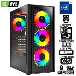 Computadora Escritorio Intel Core i9 14900KF + Ram 32Gb DDR5 + M.2 1Tb + RTX 5050 +  Wi-Fi 6E Bluetooth