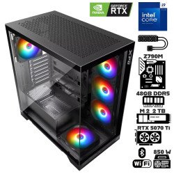 Computadora Escritorio Intel Core i9 14900KF + Ram 48Gb DDR5 + M.2 2Tb + RTX 5070 Ti + Wi-Fi Bluetooth