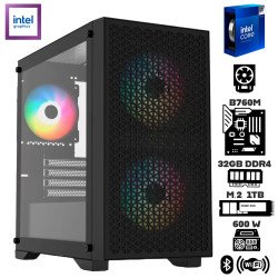 Computadora Escritorio Intel Core i9 14900K + Gráficos UHD 770 + Disipador + Ram 32Gb DDR4 + M.2 1Tb +  Wi-Fi 6E & Bluetooth