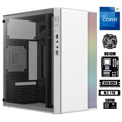 Computadora Escritorio Intel Core i7 13700 + Memoria Ram 16Gb + M.2 1Tb + Gabinete Fusion II