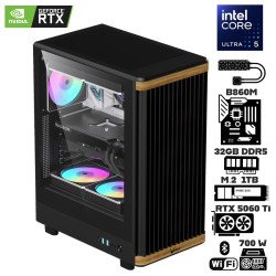 Computadora Escritorio Intel Ultra 5 245K + Ram 32Gb DDR5 + M.2 1Tb + RTX 5060 Ti + Wi-Fi Bluetooth