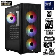 Computadora Escritorio Intel Ultra 5 245K + Ram 32Gb DDR5 + M.2 1Tb + RX 9060 XT 16G + Wi-Fi Bluetooth