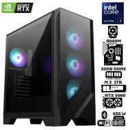 Computadora Escritorio Intel Ultra 7 265K + Ram 32Gb DDR5 + M.2 1Tb + Geforce RTX 5060 + Wi-Fi Bluetooth