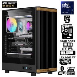 Computadora Escritorio Intel Ultra 7 265K + Ram 32Gb DDR5 + M.2 1Tb + Radeon RX 9060 XT 16Gb + Wi-Fi Bluetooth