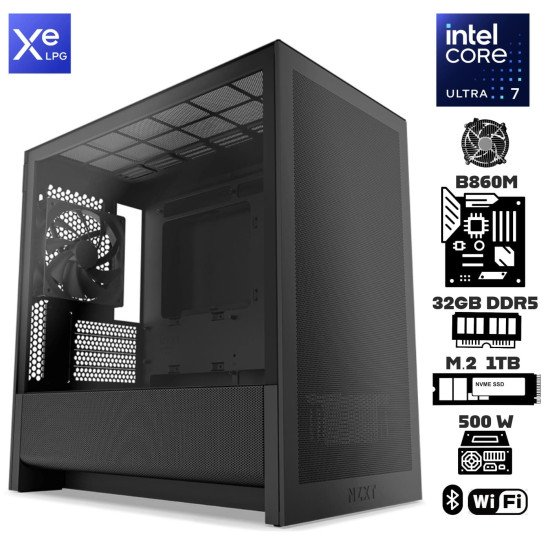 Computadora Escritorio Intel Ultra 7 265 + Ram 32Gb DDR5 + M.2 1Tb + Wi-Fi Bluetooth