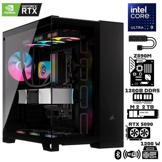 Computadora Escritorio Intel Ultra 9 285K + Ram 128Gb DDR5 + M.2 2Tb Gen5 + RTX 5090 + Wi-Fi Bluetooth Computadora Escritorio Intel Ultra 9 285K + Ram 128Gb DDR5 + M.2 2Tb Gen5 + RTX 5090 + Wi-Fi Bluetooth