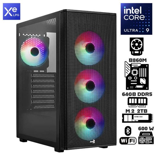 Computadora Escritorio Intel Ultra 9 285 + Gráficos Intel Xe LPG + Ram 64Gb DDR5 + M.2 2Tb + Wi-Fi Bluetooth Computadora Escritorio Intel Ultra 9 285 + Gráficos Intel Xe LPG + Ram 64Gb DDR5 + M.2 2Tb + Wi-Fi Bluetooth