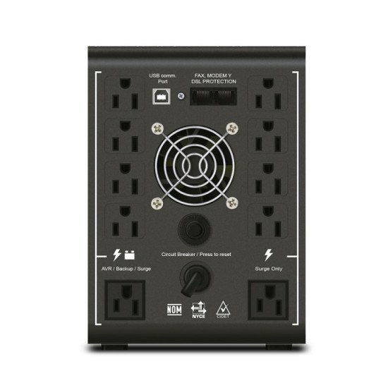 No Break (UPS) CDP 1500VA/900W, 10 contactos, Pantalla LCD, R-SMART1510 No Break (UPS) CDP 1500VA/900W, 10 contactos, Pantalla LCD, R-SMART1510