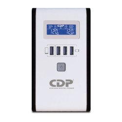 No Break (UPS) CDP 750VA/375W, 10 contactos, 4 Cargadores USB, Pantalla LCD, RU-SMART751