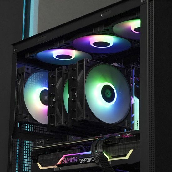 Disipador de Aire para Procesadores AMD e Intel DeepCool Gammaxx AG620 BK ARGB, Doble Ventilador