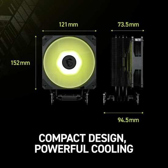 Disipador de Aire para Procesadores AMD e Intel MSI MAG COREFROZR AA13 ARGB Black