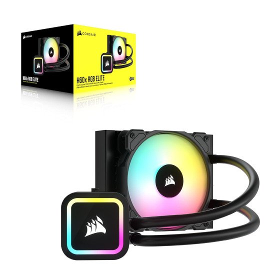 Enfriamiento Liquido para Procesadores AMD e Intel, Corsair iCUE H60X RGB Elite 120mm Enfriamiento Liquido para Procesadores AMD e Intel, Corsair iCUE H60X RGB Elite 120mm