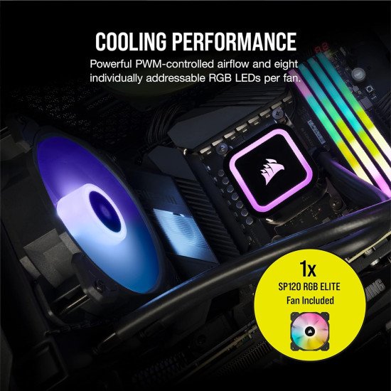 Enfriamiento Liquido para Procesadores AMD e Intel, Corsair iCUE H60X RGB Elite 120mm Enfriamiento Liquido para Procesadores AMD e Intel, Corsair iCUE H60X RGB Elite 120mm