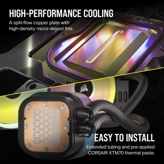 Enfriamiento Liquido para Procesadores AMD e Intel, Corsair iCUE H150i LCD RGB 360mm Enfriamiento Liquido para Procesadores AMD e Intel, Corsair iCUE H150i LCD RGB 360mm