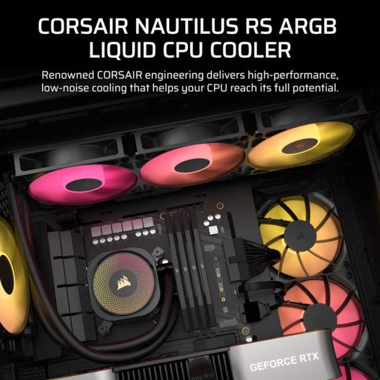 Enfriamiento Liquido para Procesadores AMD e Intel, Corsair Nautilus 360 RS ARGB