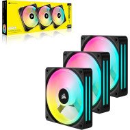 Ventilador para Gabinete Corsair iCUE LINK QX120 RGB con iCUE Link System Kit 3 Piezas