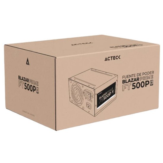 Fuente de Poder Acteck Blazar Prime FT500P 550 Watts, AC-938143