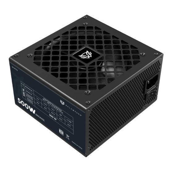Fuente de Poder Balam Rush 500 Watts, Burst GR500B, Certificada 80 Plus Bronze