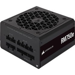 Fuente de Poder Corsair 750 Watts, RM750E, Certificada 80 Plus Oro, Fully Modular