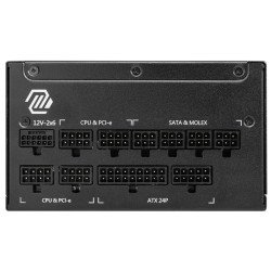 Fuente de Poder MSI MAG A1250GL PCIE5, 1250 Watts, ATX 3.0, PCIE 5.0, Full Modular, Certificada 80 Plus Gold