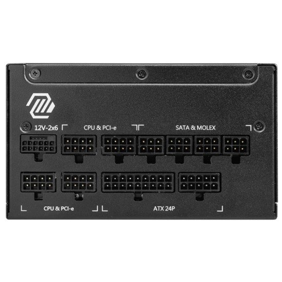 Fuente de Poder MSI MAG A1250GL PCIE5, 1250 Watts, ATX 3.0, PCIE 5.0, Full Modular, Certificada 80 Plus Gold