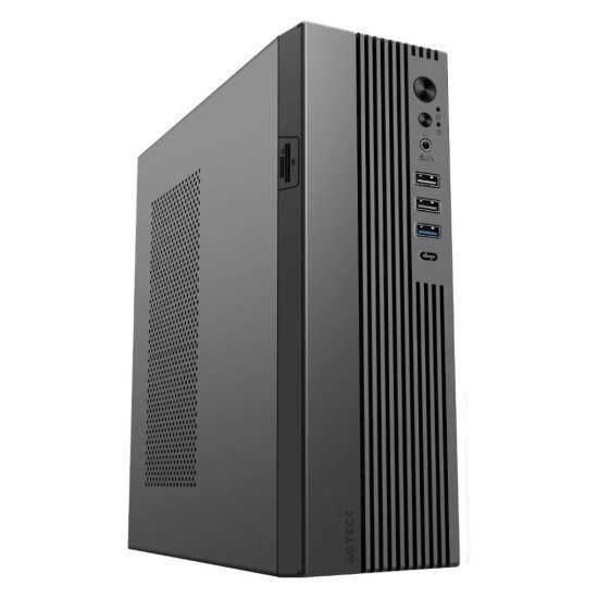 Gabinete Acteck ONEX GS450, Slim, Micro-ATX/Mini-ITX, USB 3.0, Fuente 400 Watts