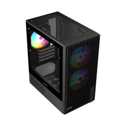 Gabinete Acteck Zyron GC606, ARGB, Micro-ATX/Mini-ITX, Cristal Templado, 3 Ventiladores RGB, USB 3.0, sin Fuente