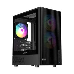 Gabinete Acteck Zyron GC606, ARGB, Micro-ATX/Mini-ITX, Cristal Templado, 3 Ventiladores RGB, USB 3.0, sin Fuente