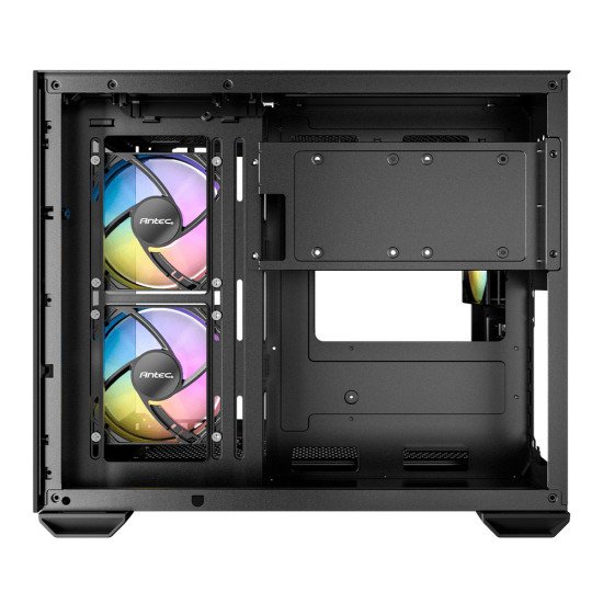 Gabinete Antec CX600M ARGB Black, Micro-ATX/Mini-ITX, Cristal Templado, 3 Ventiladores RGB, USB 3.2, sin Fuente