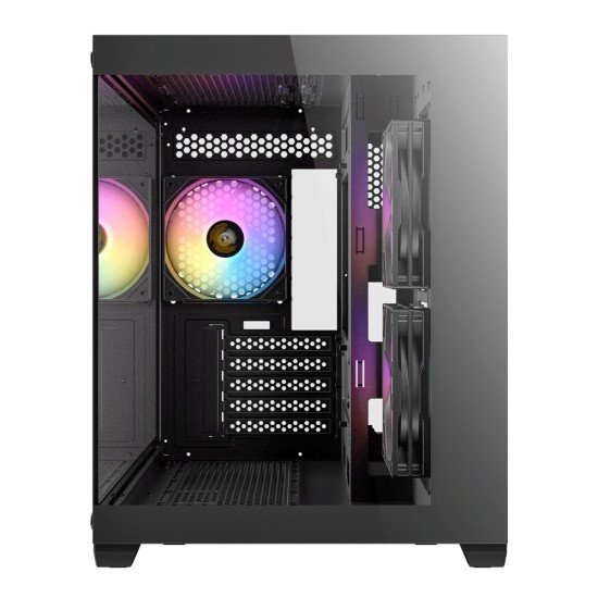Gabinete Antec CX600M ARGB Black, Micro-ATX/Mini-ITX, Cristal Templado, 3 Ventiladores RGB, USB 3.2, sin Fuente