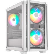 Gabinete Balam Rush Carbono Crystal 4000C Blanco, Micro-ATX/Mini-ITX, Cristal Templado, USB Type-C, 3 Ventiladores ARGB, sin Fuente