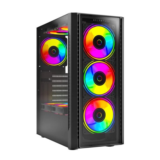 Gabinete Balam Rush Dragonfly II Crystal GM745, ATX/Micro-ATX/Mini-ITX, Cristal Templado, USB 3.0, 4 Ventiladores RGB, sin Fuente