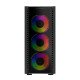 Gabinete Balam Rush Dragonfly II Crystal GM745, ATX/Micro-ATX/Mini-ITX, Cristal Templado, USB 3.0, 4 Ventiladores RGB, sin Fuente